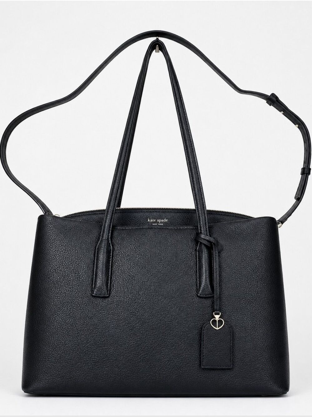 Kate Spade New York Margaux Large Tote Black Leather Convertible